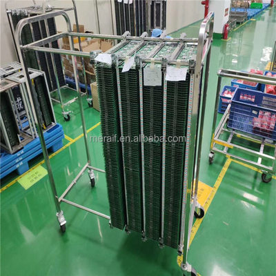 το PCB ESD καλύπτει το καροτσάκι κάρρων ραφιών περιοδικών αποθήκευσης PCB