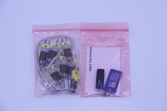 Έναρξη 6 KIC θερμοκρασία PCB καναλιών που σχεδιάζει περίγραμμα το θερμικό profiler SMT KIC on-line